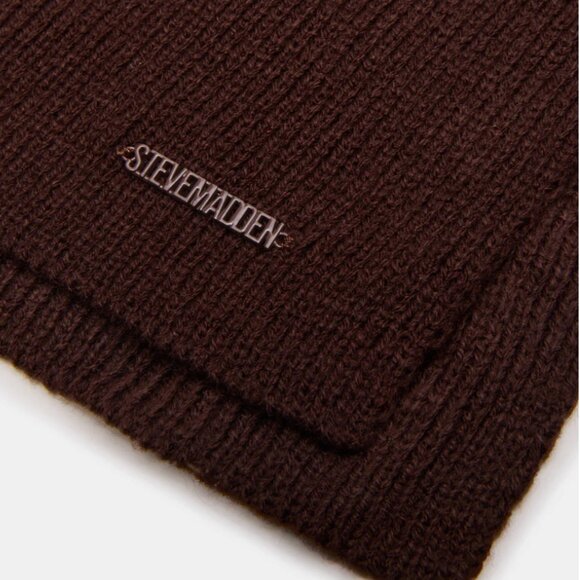 NIB STEVE MADDEN BEVELYN BAG SCARF CHARM BOX GIFT SET BROWN $154 - Picture 6 of 6